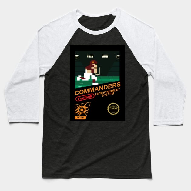 Commanders Football Team - NES Football 8-bit Design Baseball T-Shirt by mymainmandeebo